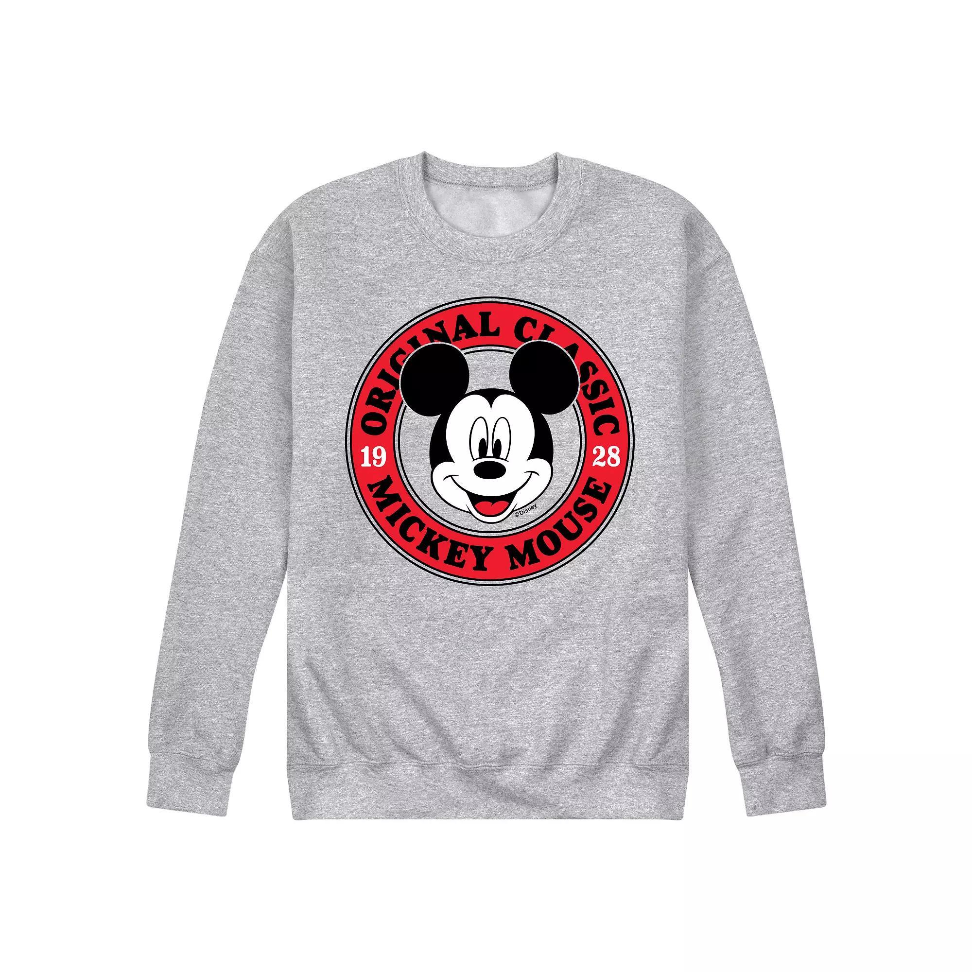 Disney's Mickey Mouse Men's Original Fleece Sweatshirt, Size: XL, Gray Product Image