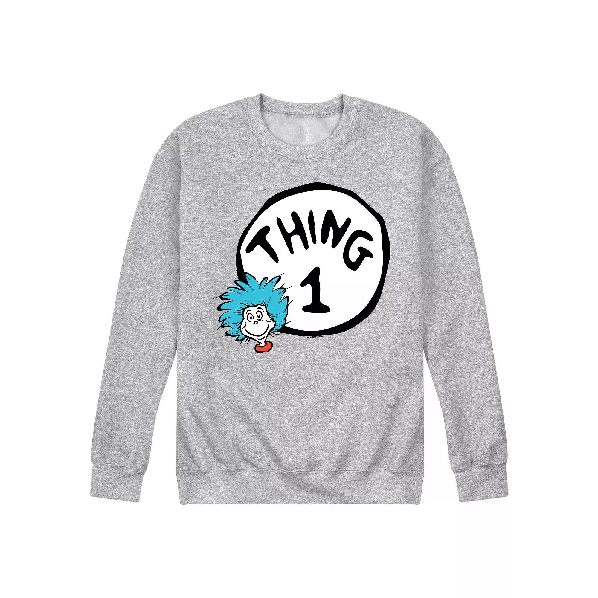Men's Dr Seuss Thing One Graphic Sweatshirt,  Product Image