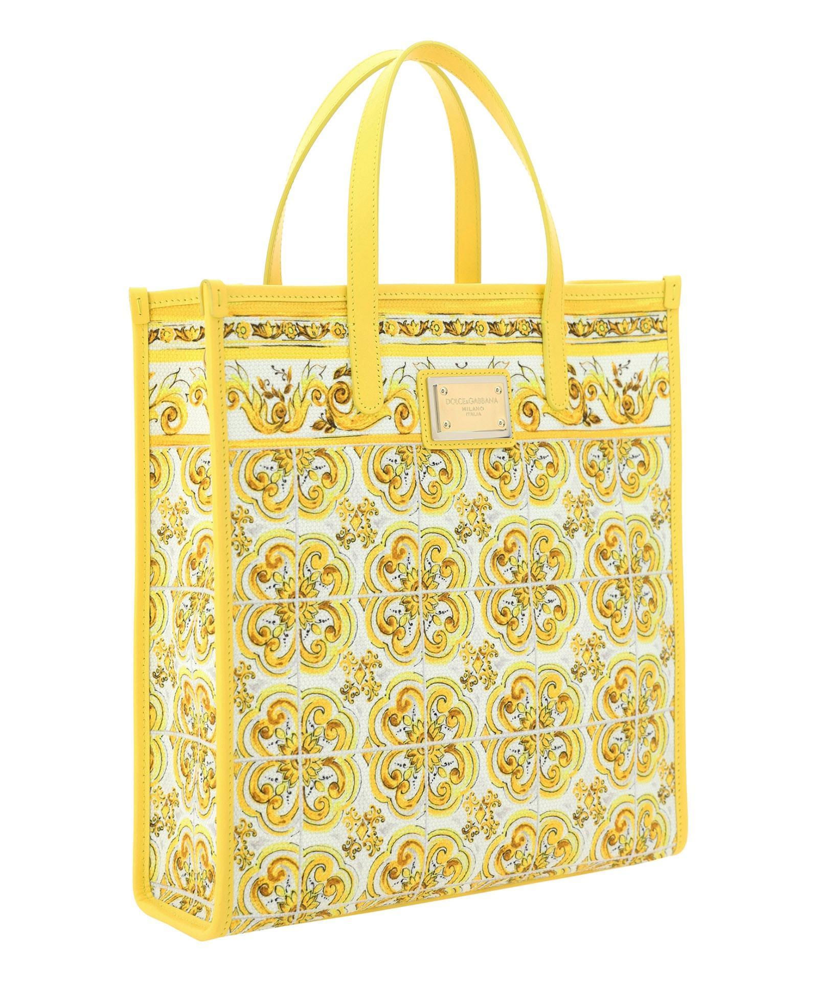 DOLCE & GABBANA Tote Bag In Yellow Product Image