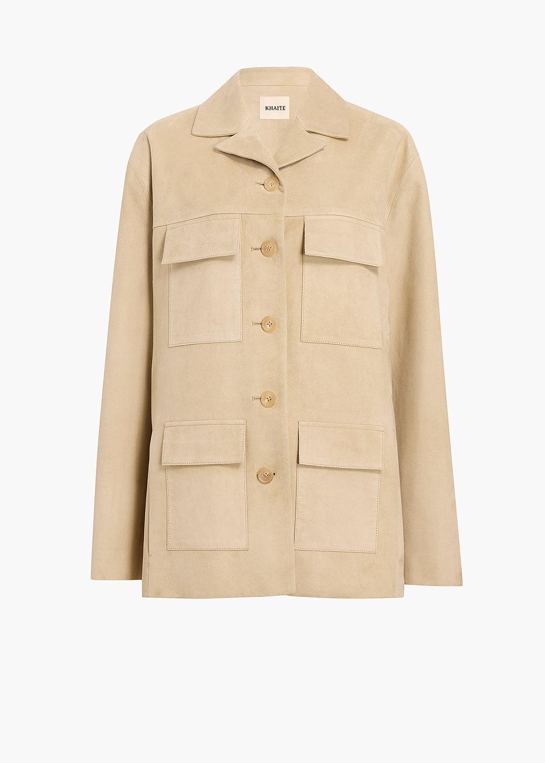 Morsson Jacket in Sand Suede Product Image