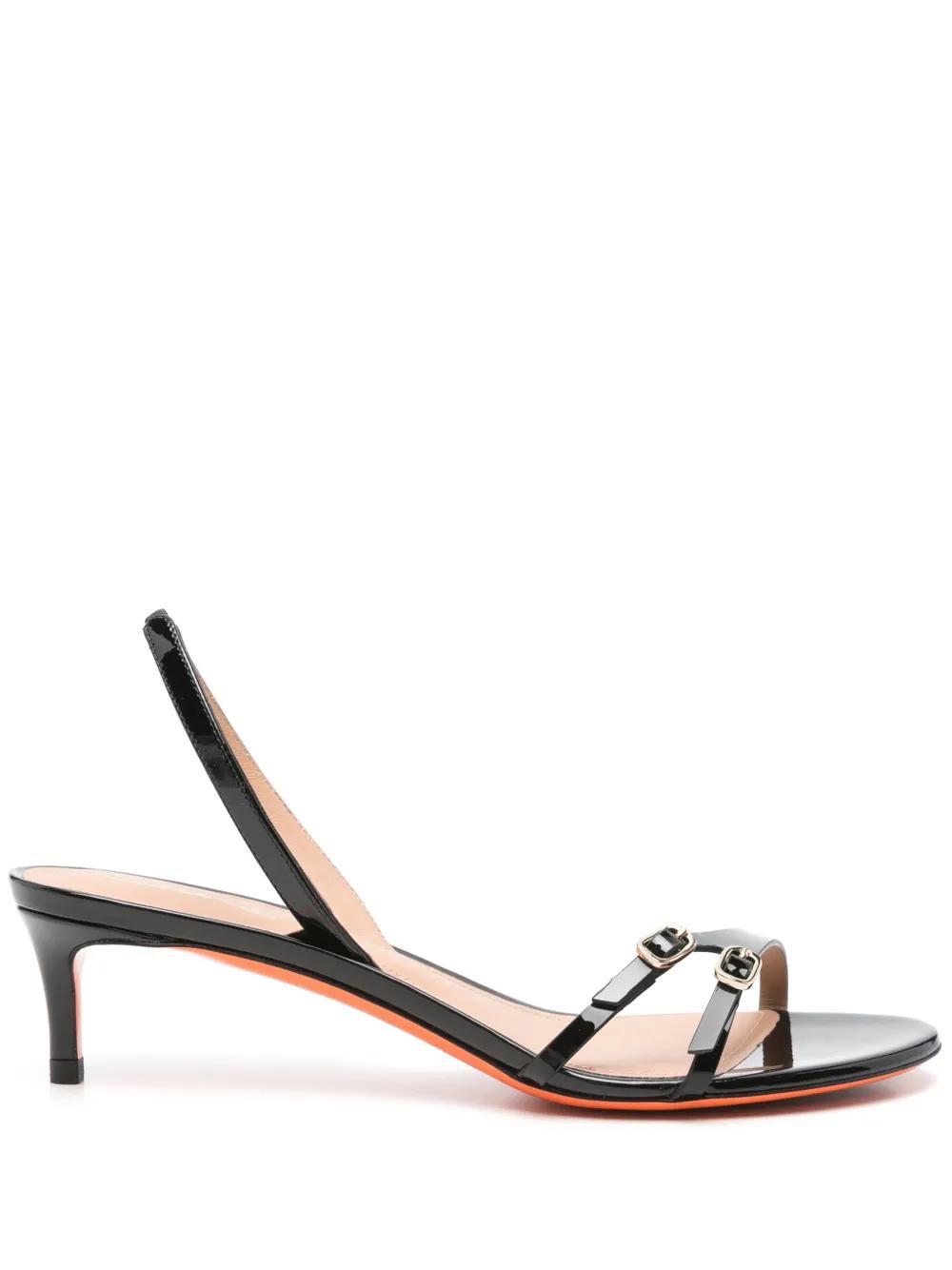 SANTONI 45mm Virna Sandals In Black Product Image