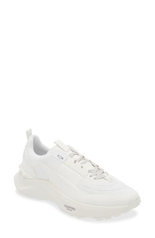 Mens True Act Mesh and Leather Runner Sneakers Product Image