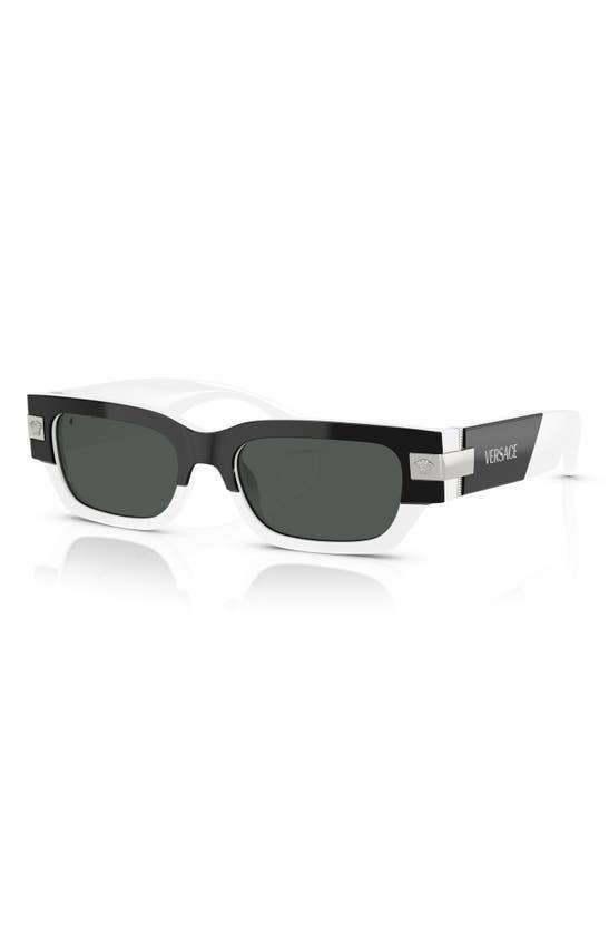 VERSACE 53mm Rectangular Sunglasses In Multi Product Image