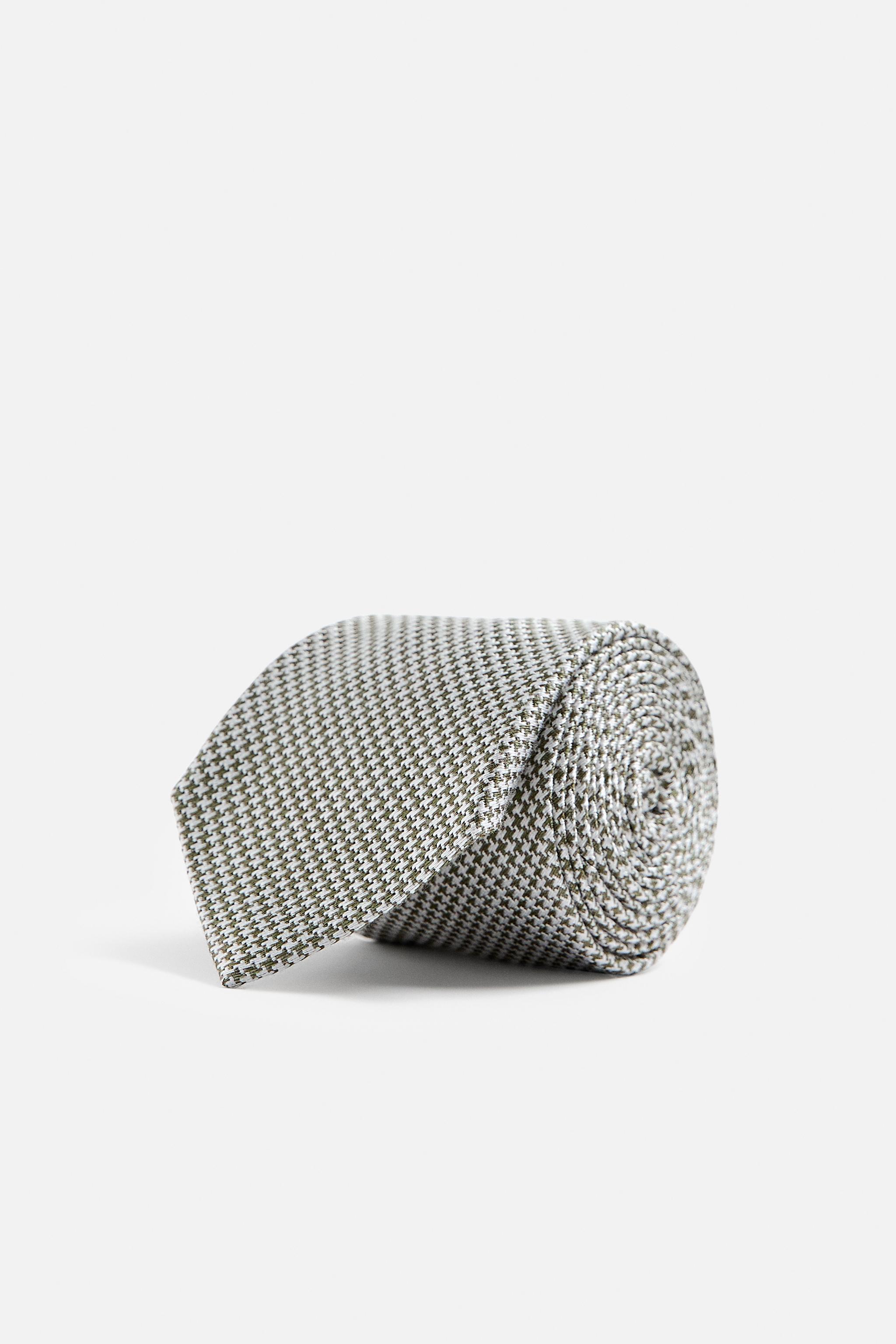 HOUNDSTOOTH SILK - VISCOSE TIE Product Image