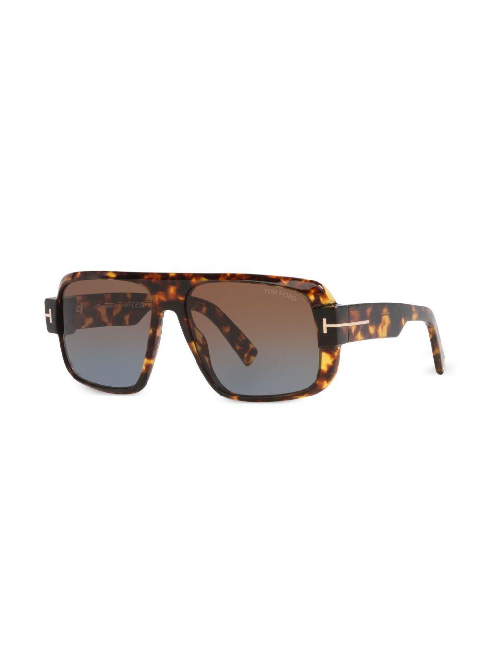 TOM FORD Pilot-frame Glasses In Brown Product Image