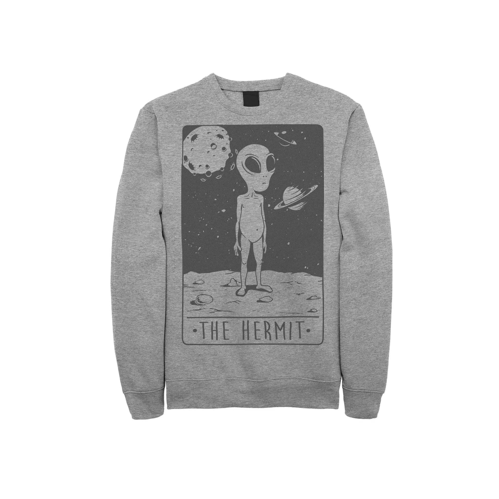 Men's Space Hermit Fleece Graphic Pullover, Size: XXL, Athletic Grey Product Image