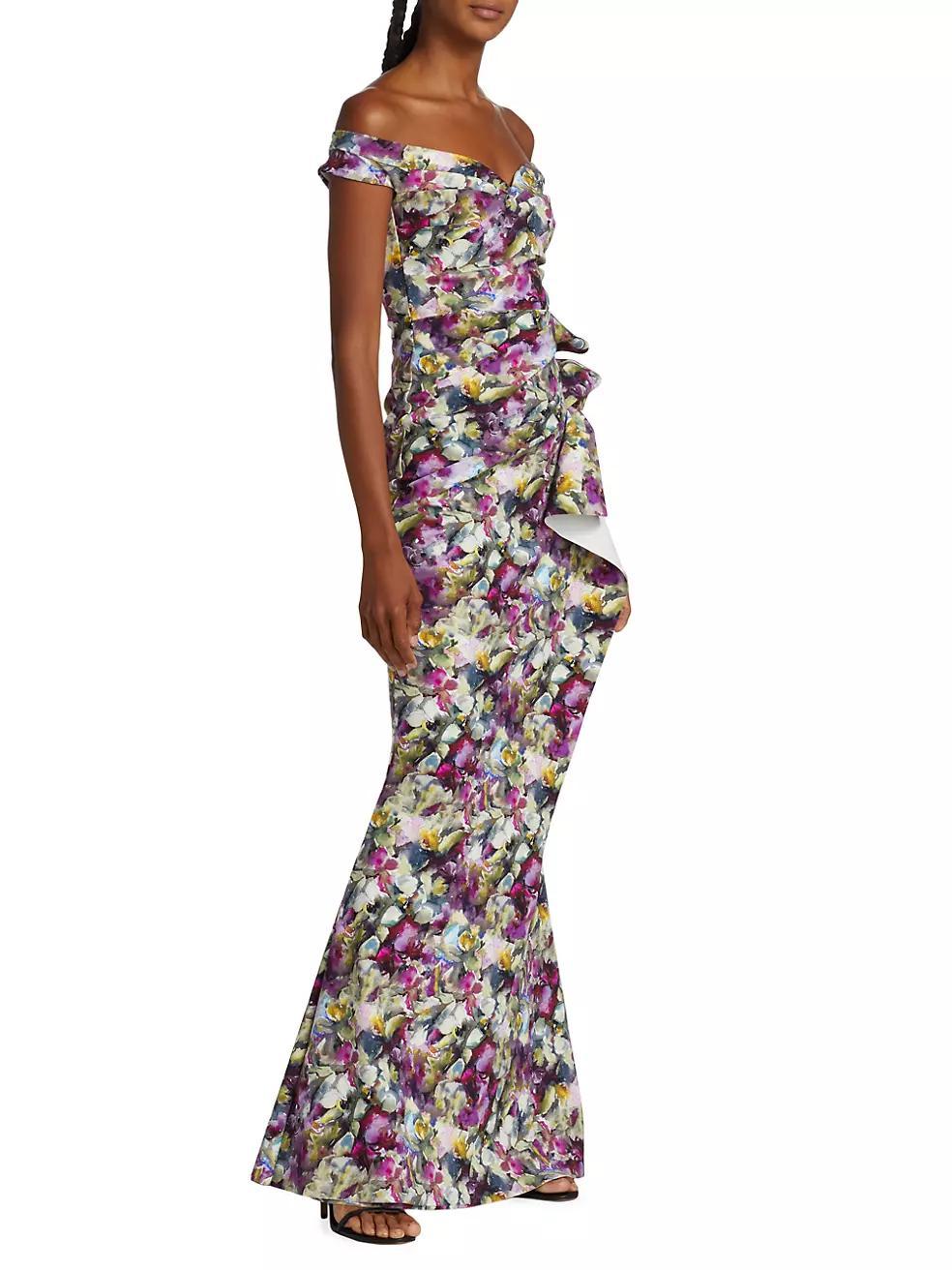 Radoslava Printed Floor-Length Gown Product Image