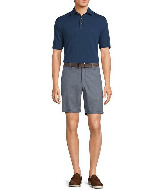 Roundtree & Yorke True Blue 8#double; Inseam Flat Front Pull On Shorts Product Image