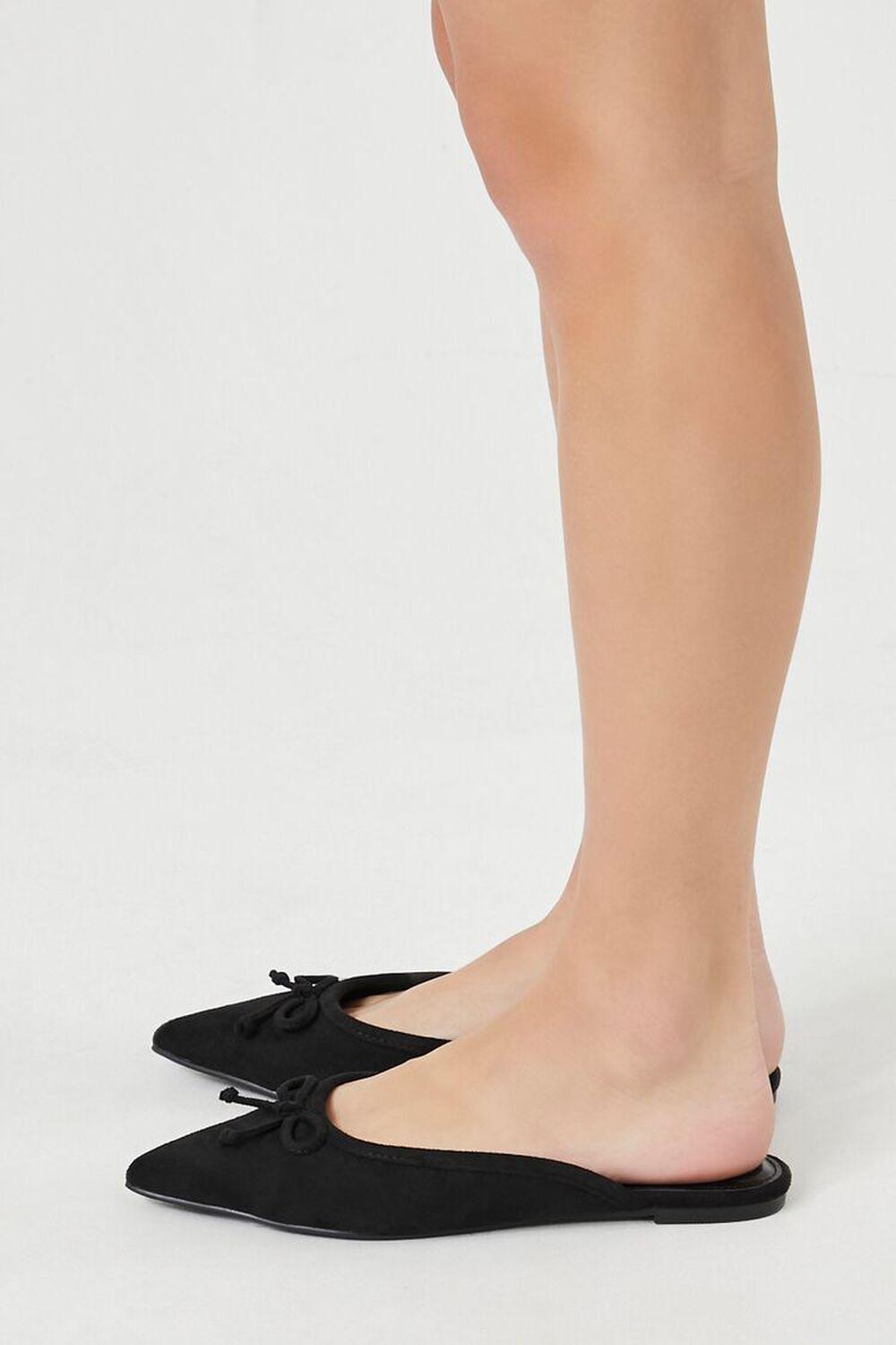 Pointed-Toe Bow Mules | Forever 21 Product Image