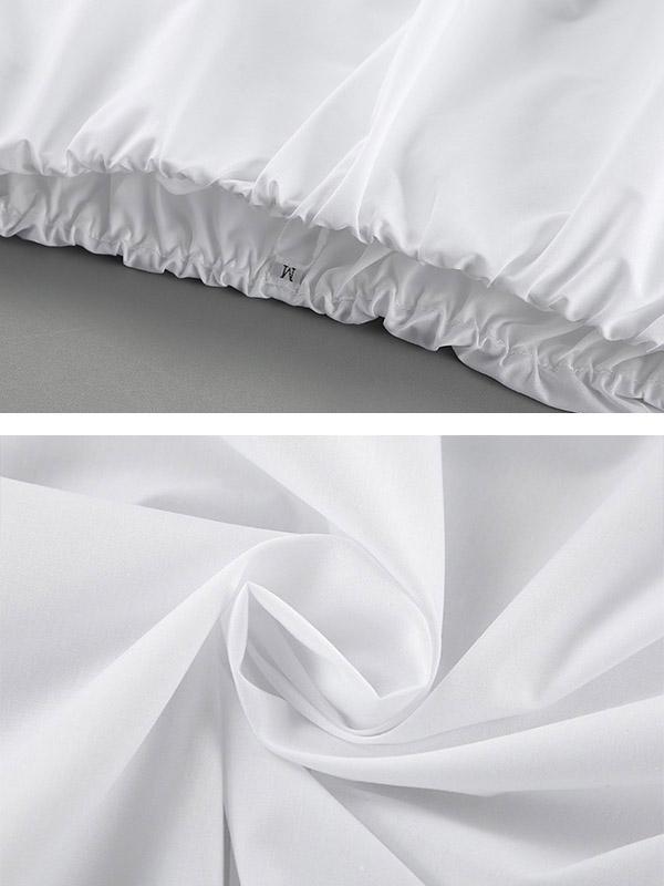 High-Low Sleeveless Elasticity Pleated Solid Color Split-Joint Tube Blouses&Shirts Tops Product Image