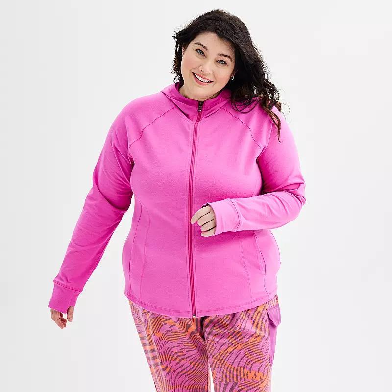 Plus Size Tek Gear Essential Hooded Jacket, Womens Product Image