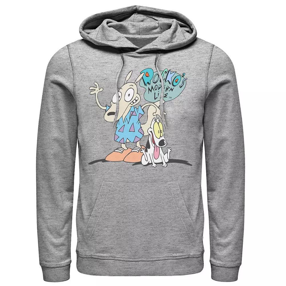 Men's Nickelodeon Rocko's Modern Life Show Intro Hoodie, Size: 3XL, Athlc Hthr Product Image