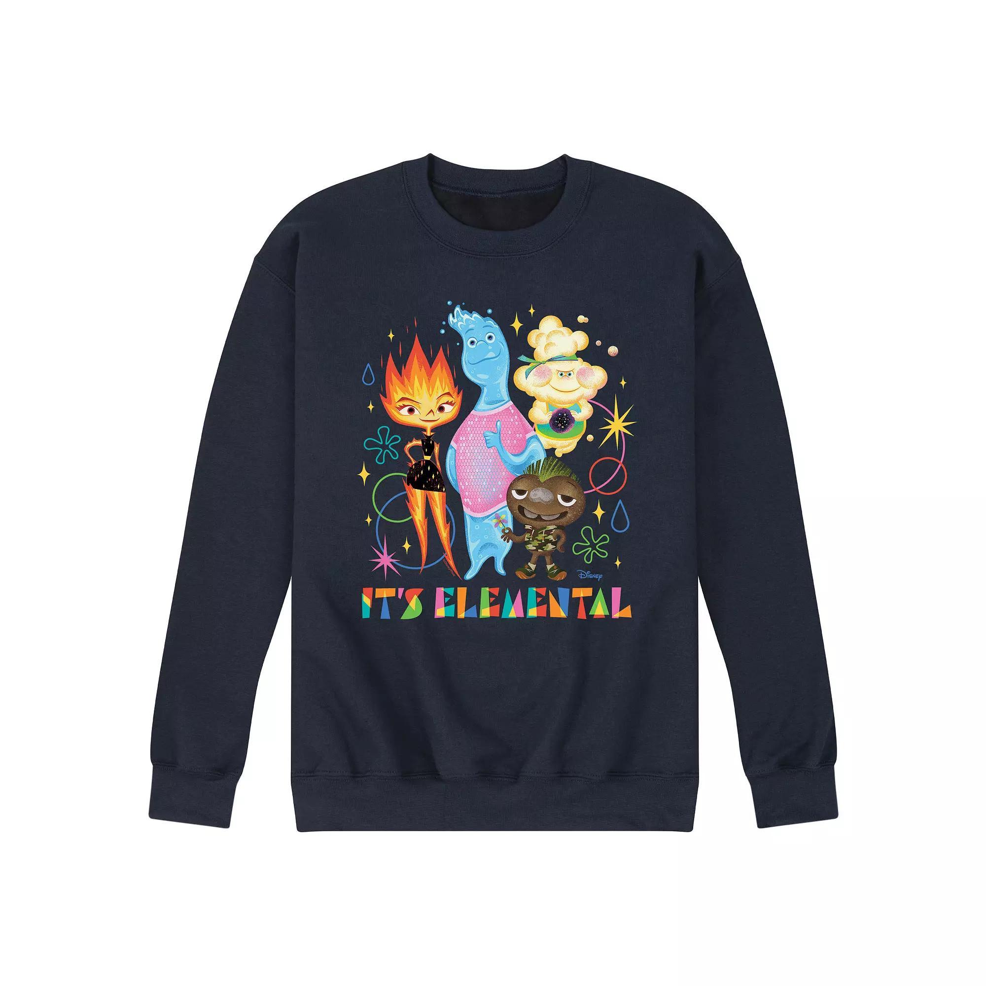 Disney's Elemental Men's It's Elemental Fleece Sweatshirt,  Product Image