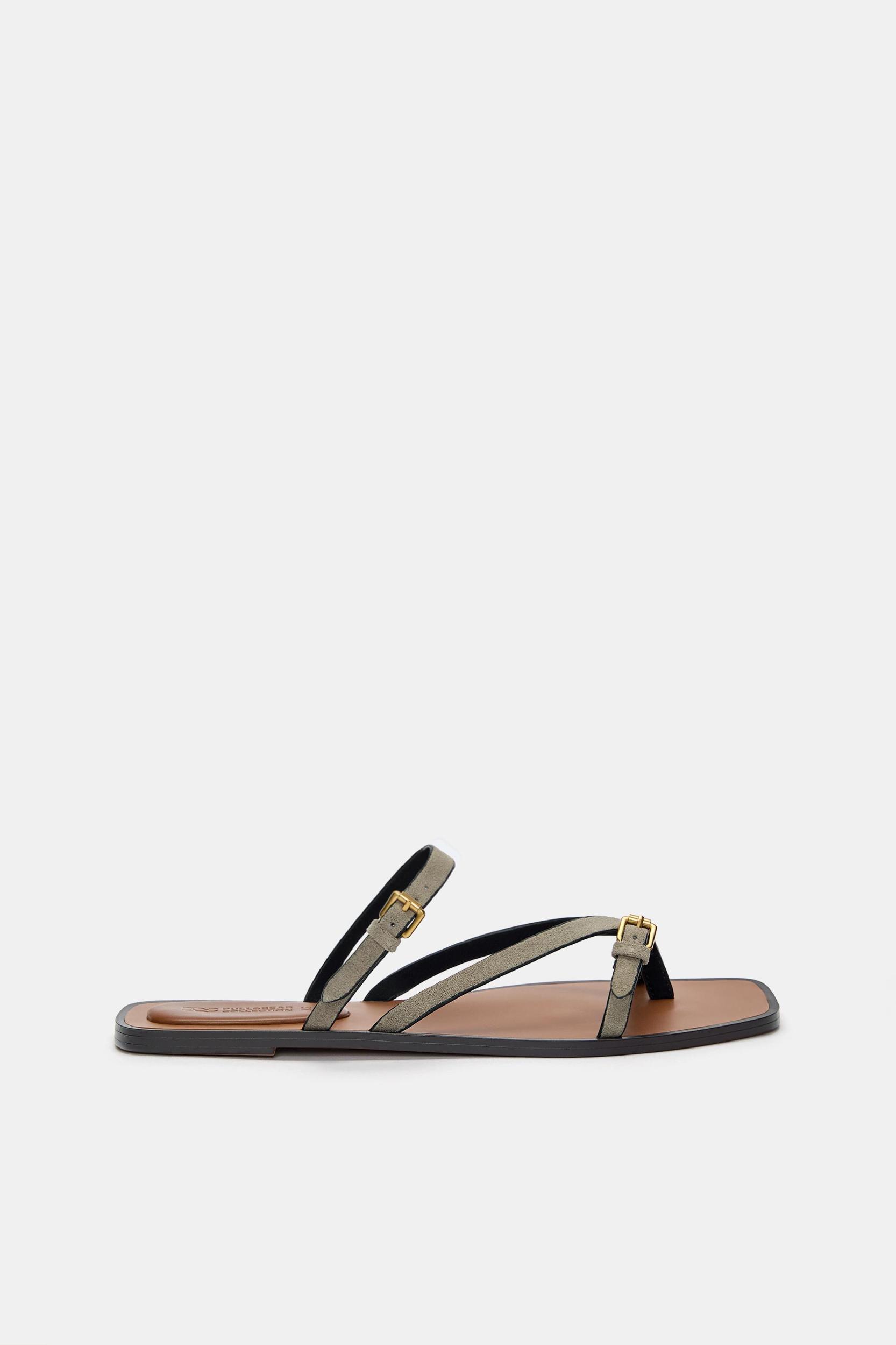 Flat sandals with straps Product Image