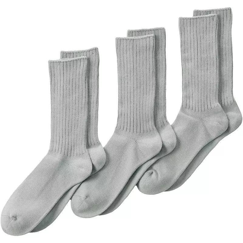 Men's Lands' End Crew Socks 3-Pack,  Product Image