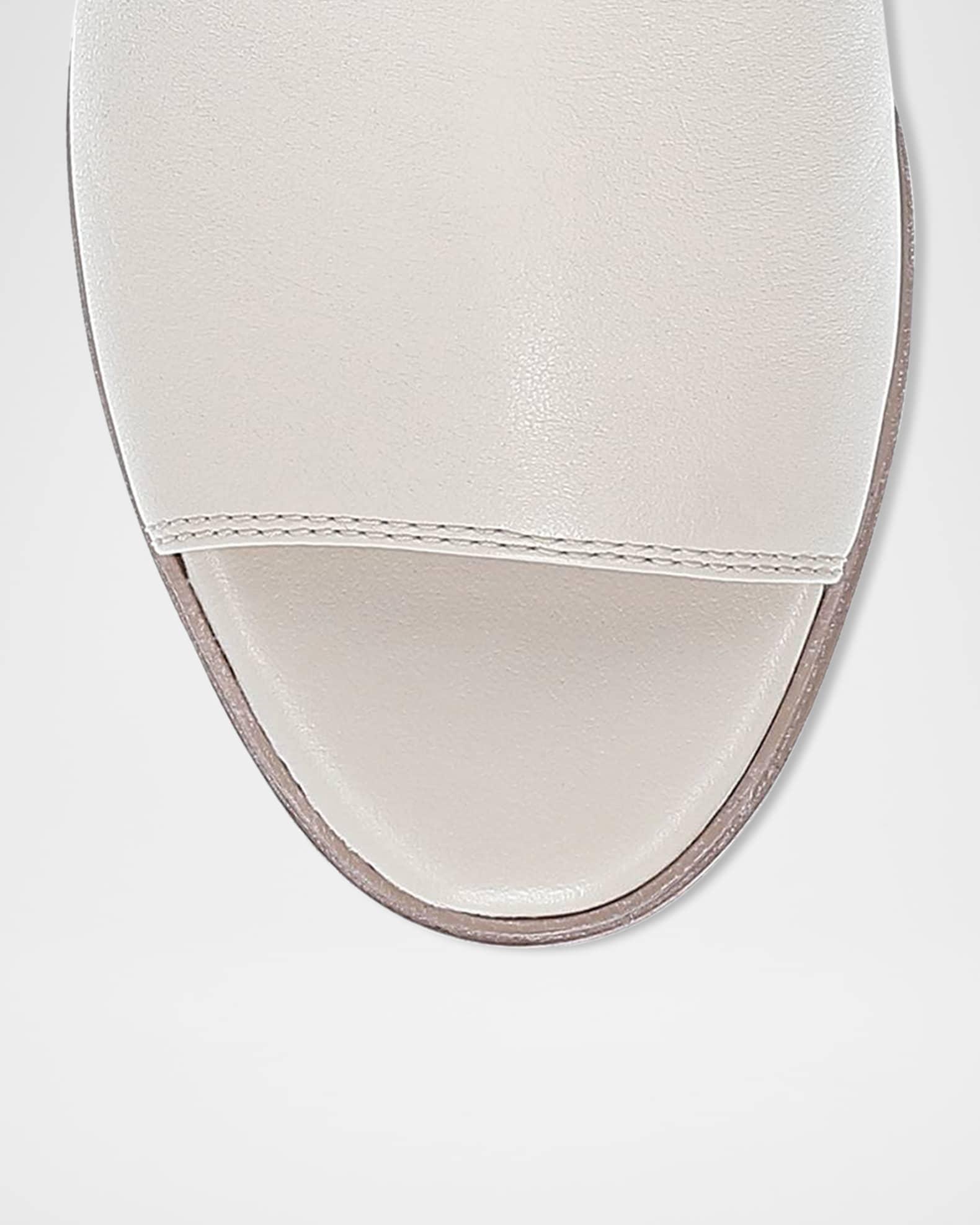 Stella Leather Block-Heel Mule Sandals Product Image