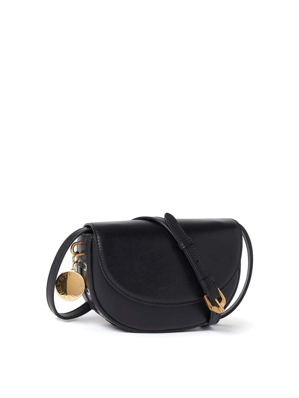 Frayme Flap-detail Shoulder Bag In Black Product Image