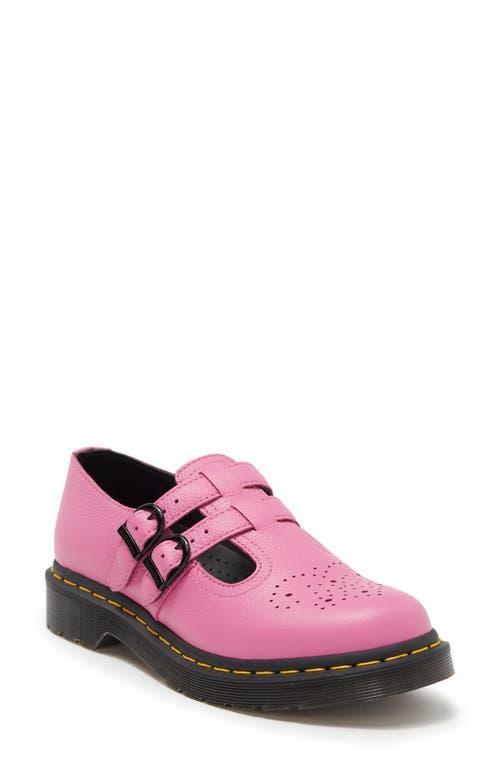 DR. MARTENS' 8065 Virginia Leather Mary Jane Shoes In Pink Product Image