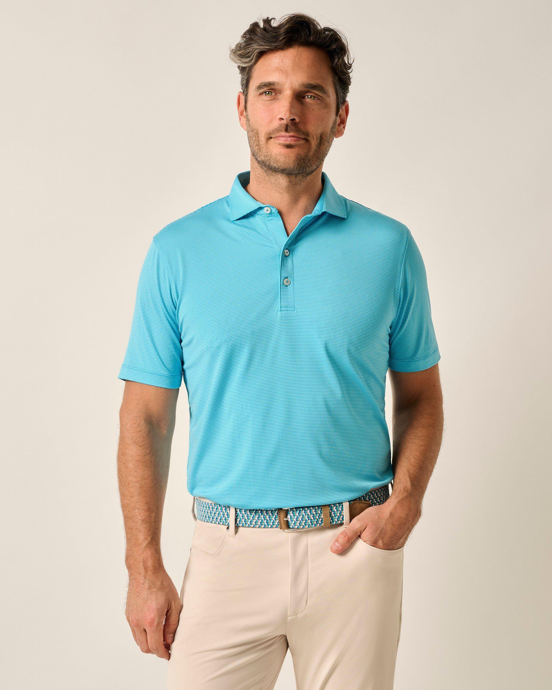 johnnie-O Performance Jersey Polo - Lyndonn Stripe Product Image