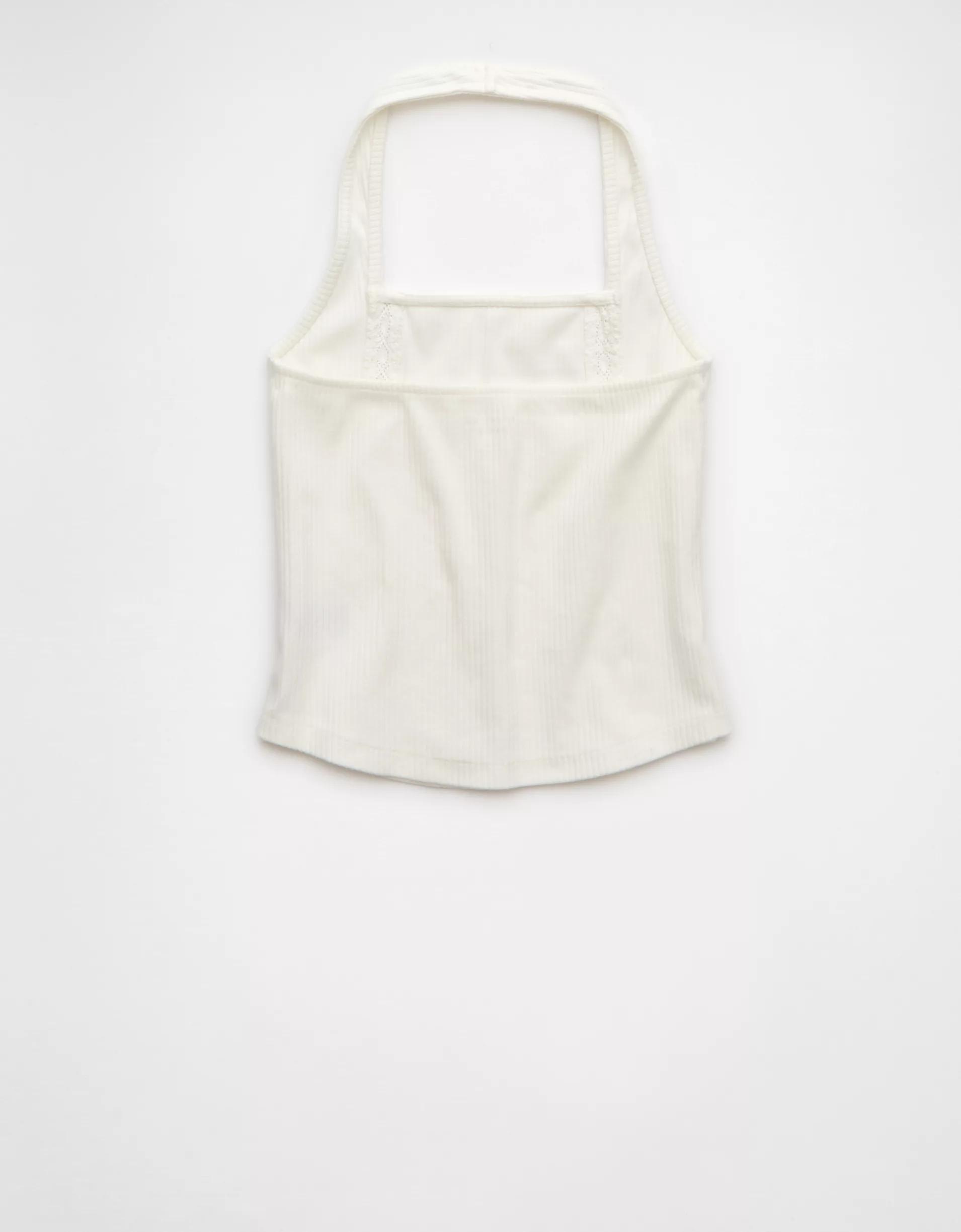 AE Lace Halter Tank Top Product Image