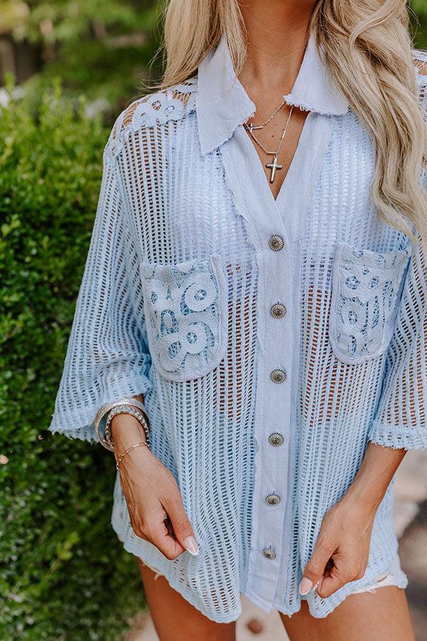 Sweet Breeze Knit Button Up Product Image