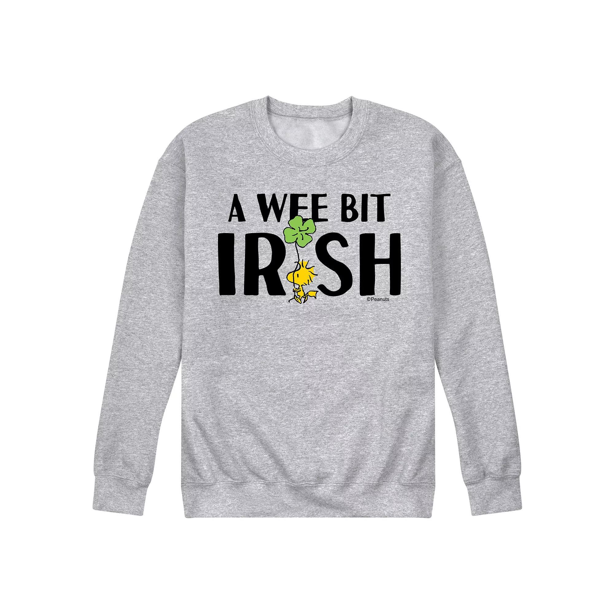 Men's Peanuts Wee Bit Irish Fleece Sweatshirt,  Product Image