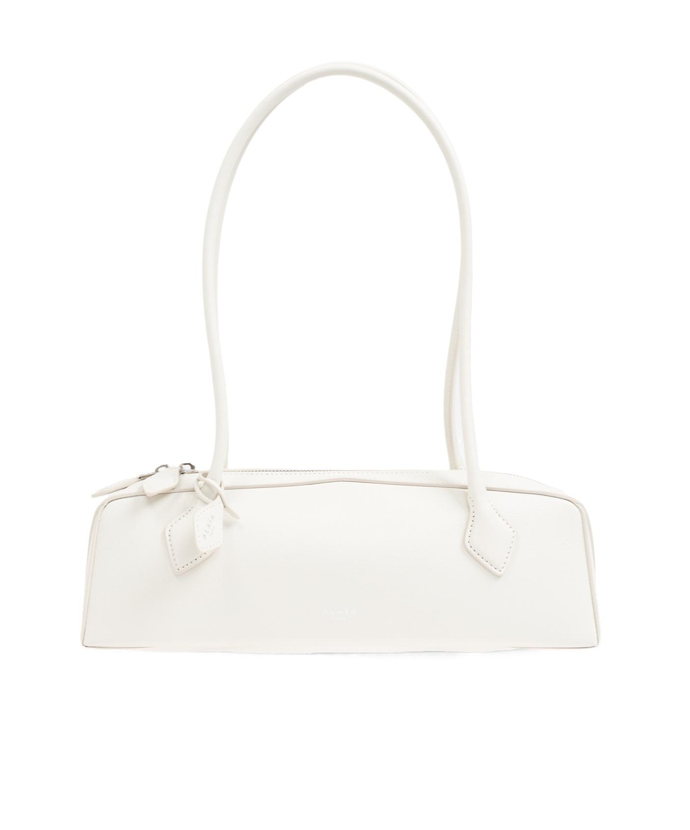 ALAÏA Medium Le Teckel Shoulder Bag In Ivory Product Image