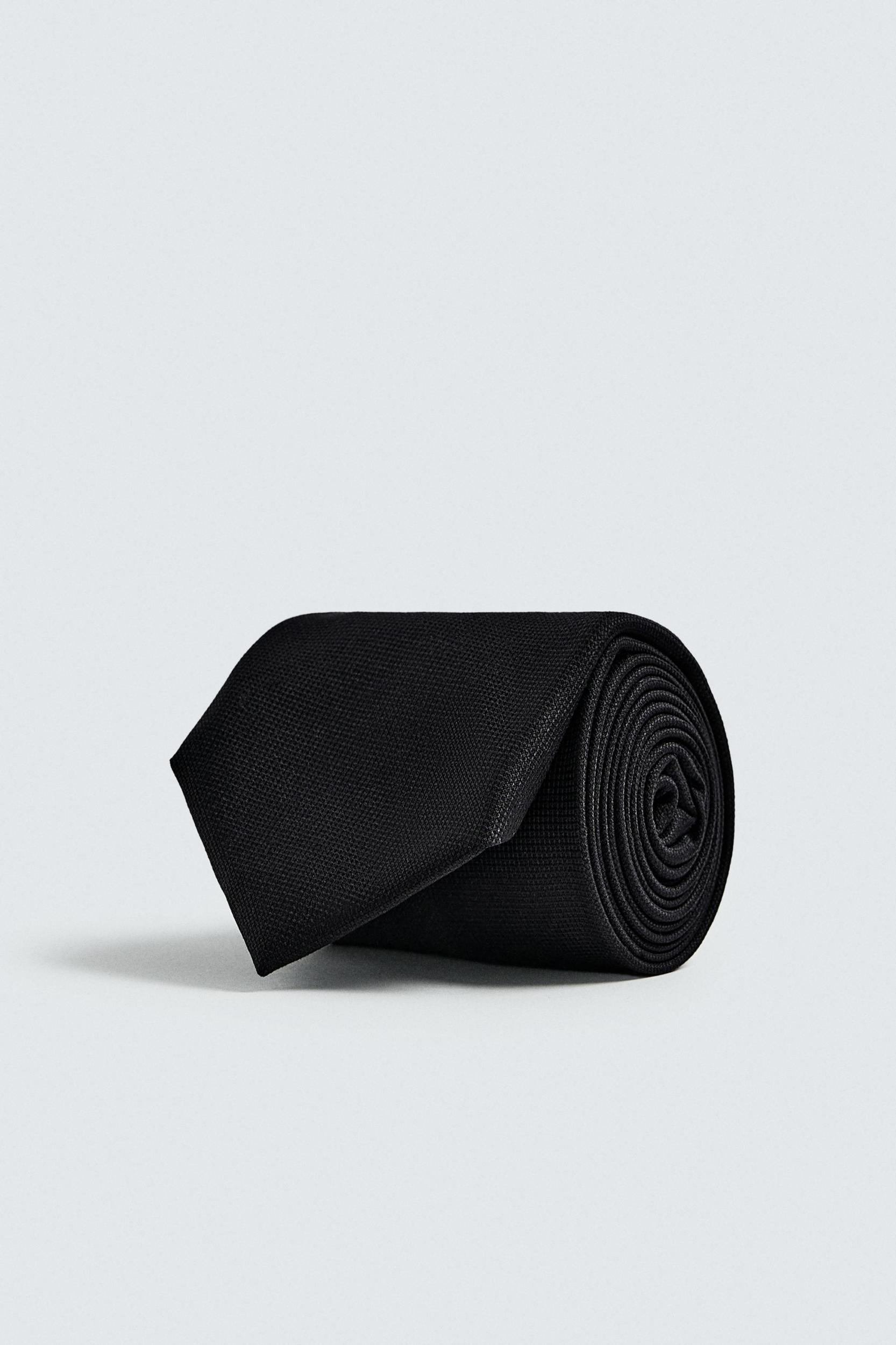 100% WOOL TEXTURED TIE Product Image