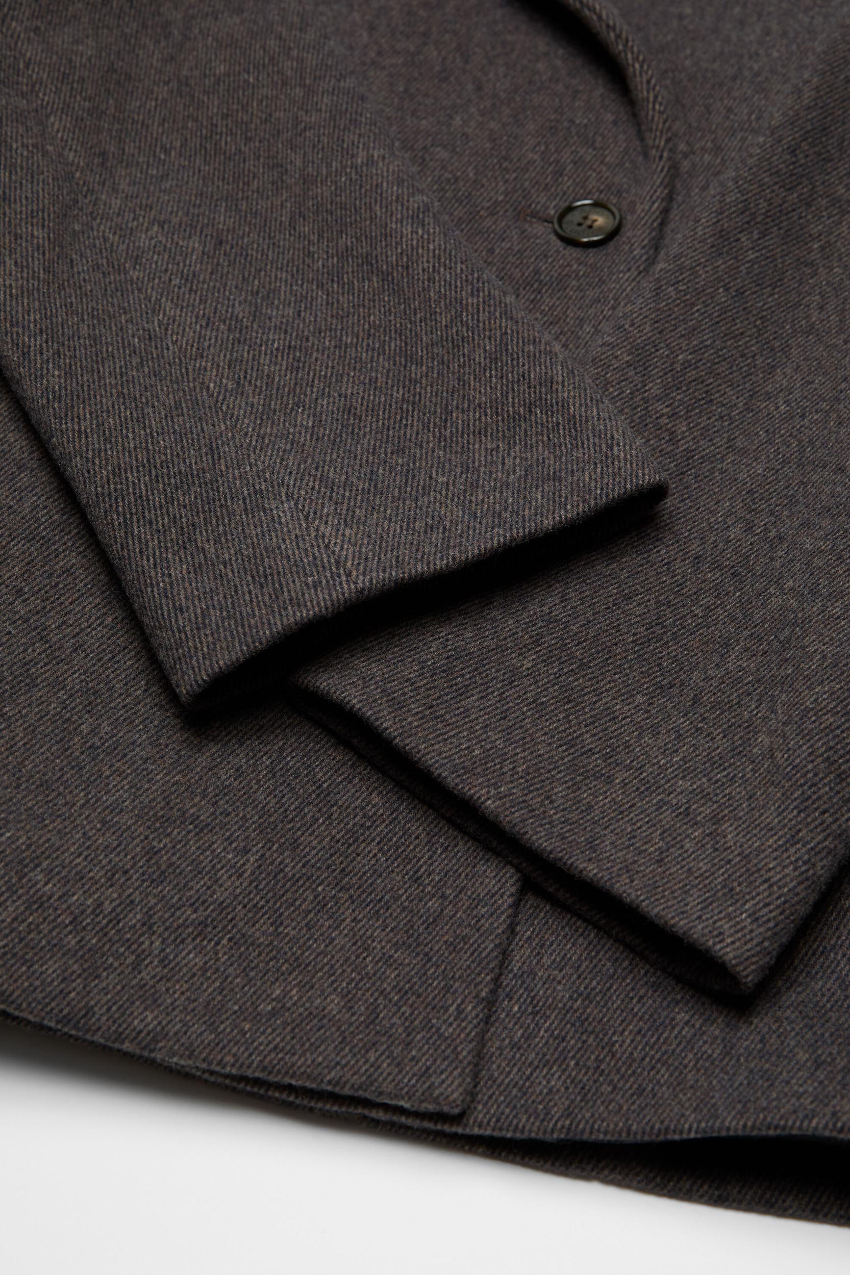 Double-breasted twill jacket Product Image