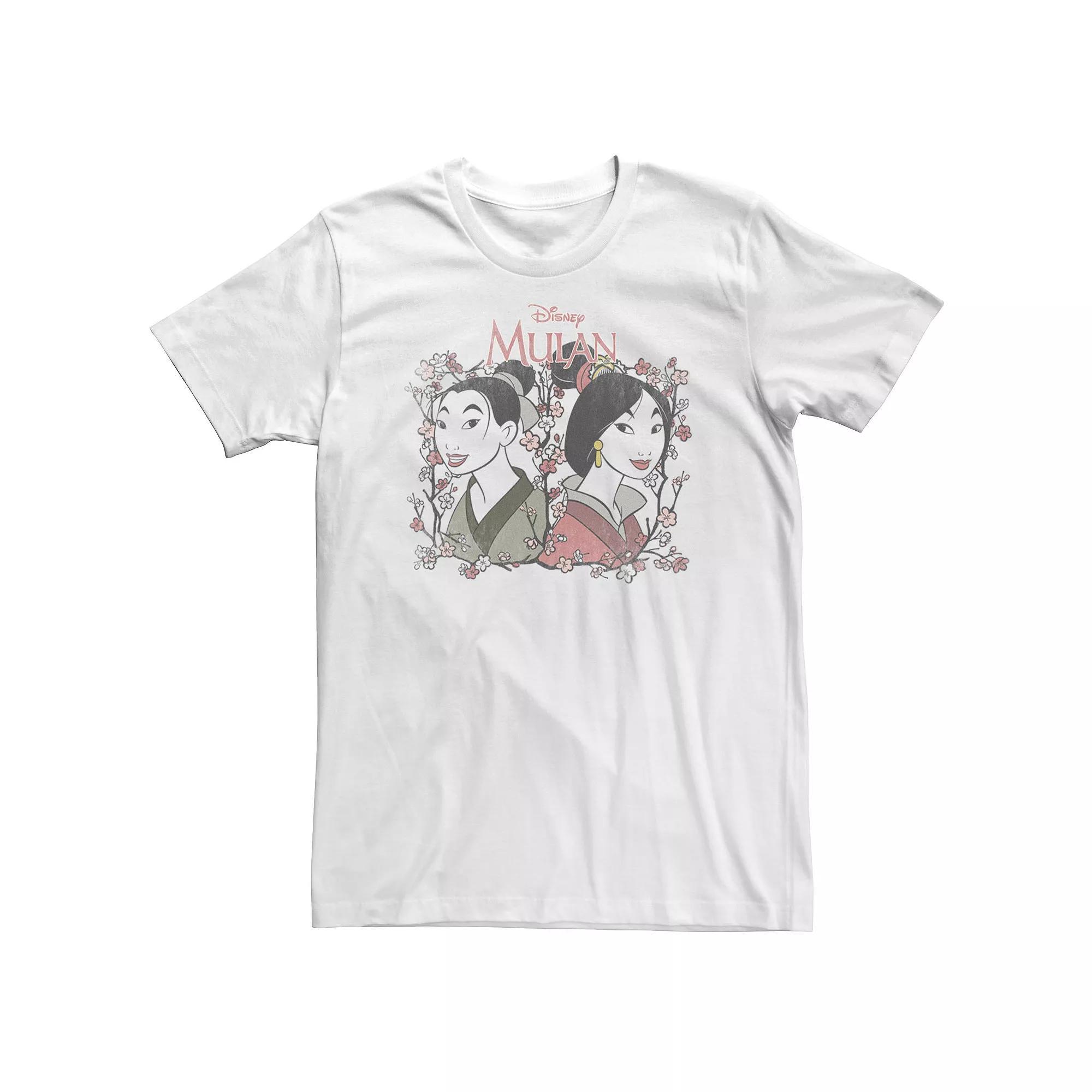 Big & Tall Disney Mulan Reflection Floral Portrait Tee, Men's,  Product Image