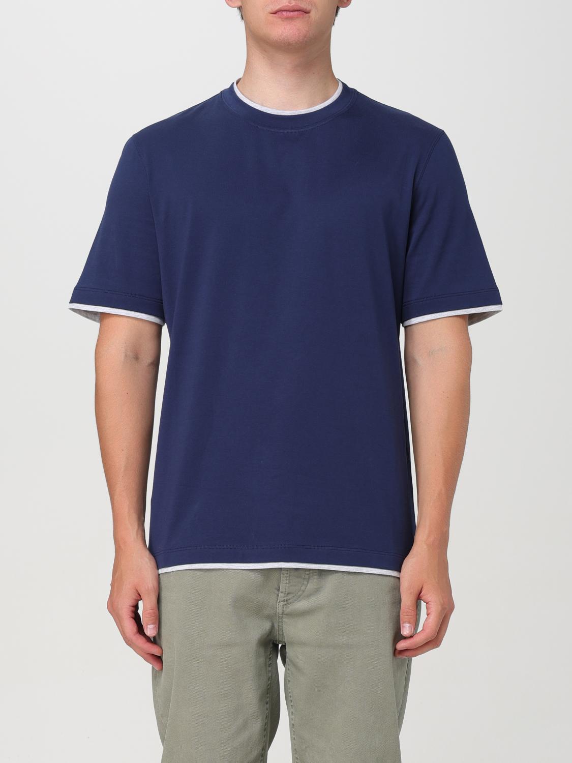 BRUNELLO CUCINELLI T-shirt  Men Color Blue In Blau Product Image