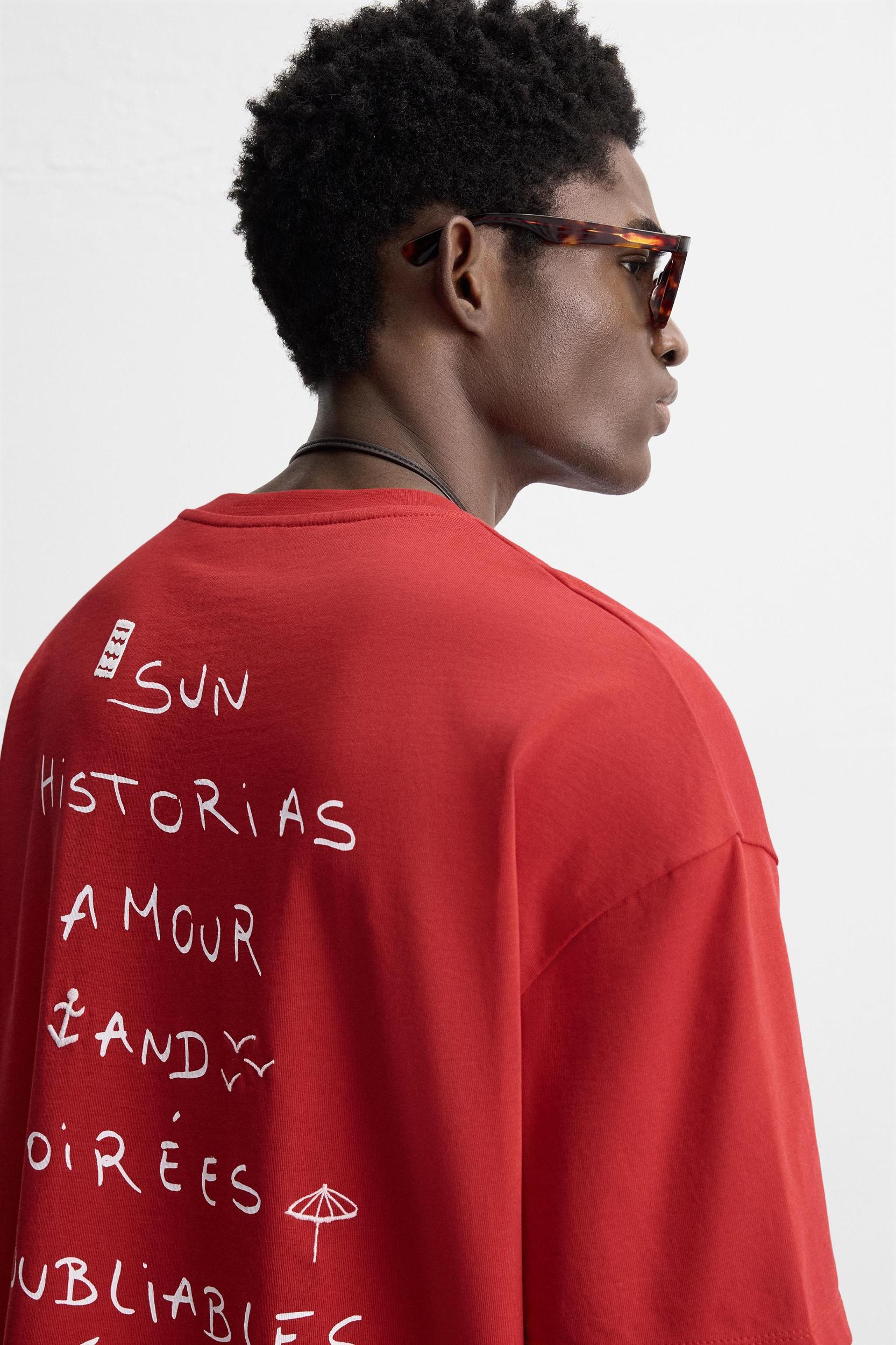 PRINTED TEXT T-SHIRT Product Image