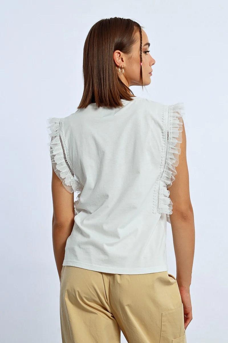 Lace Tee Shirt Product Image