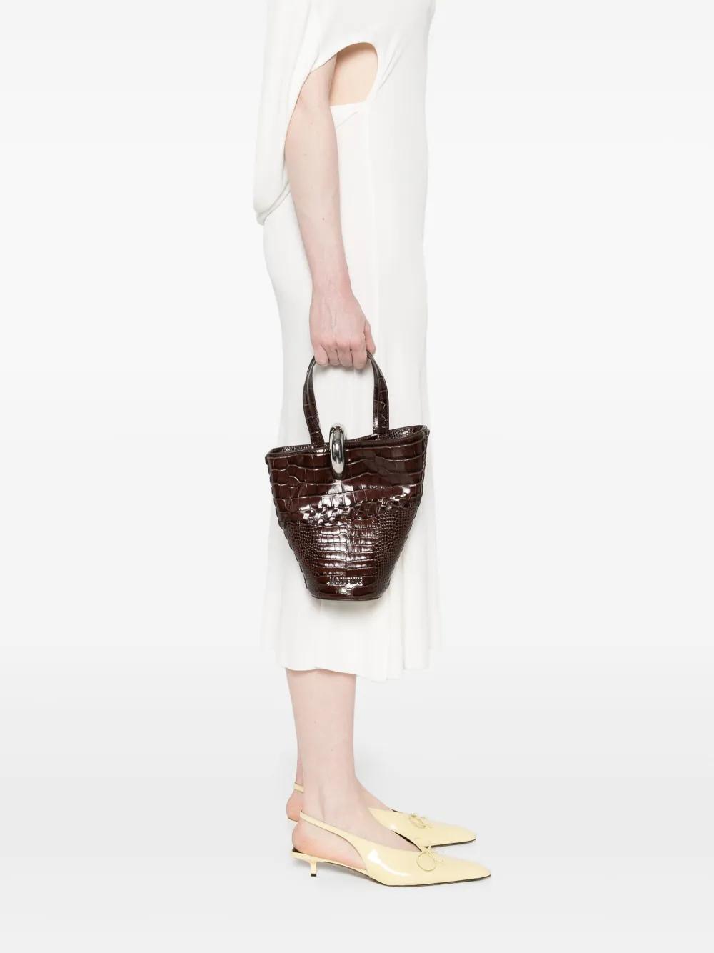 croc-embossed tote bag Product Image
