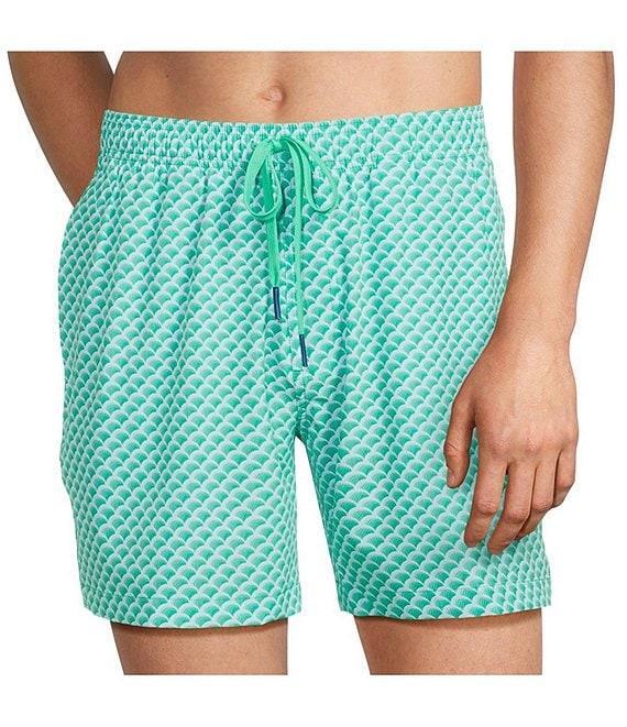 Southern Tide Green There Done That 6#double; Inseam Swim Trunks Product Image