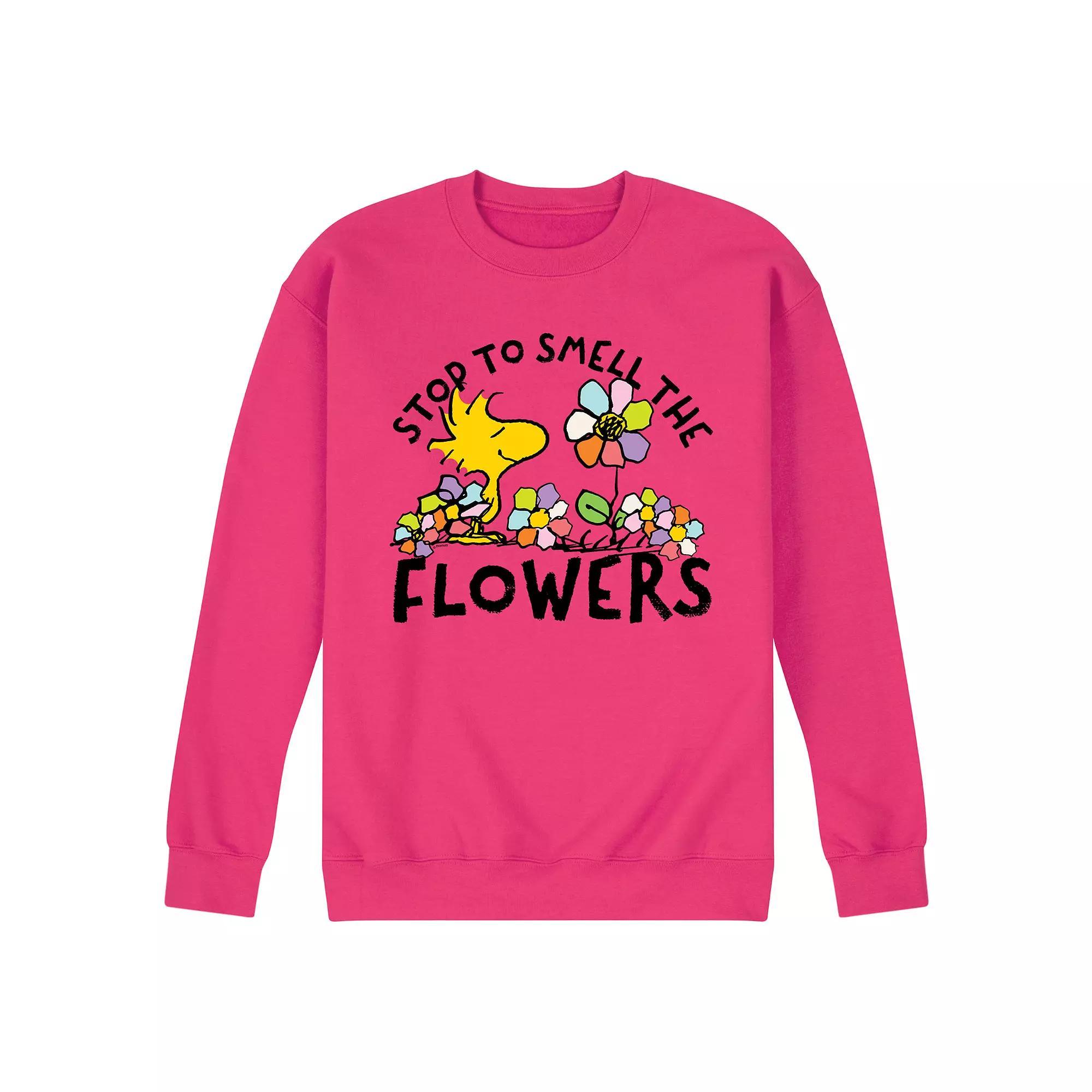 Men's Peanuts Stop & Smell The Flowers Long Sleeve,  Product Image