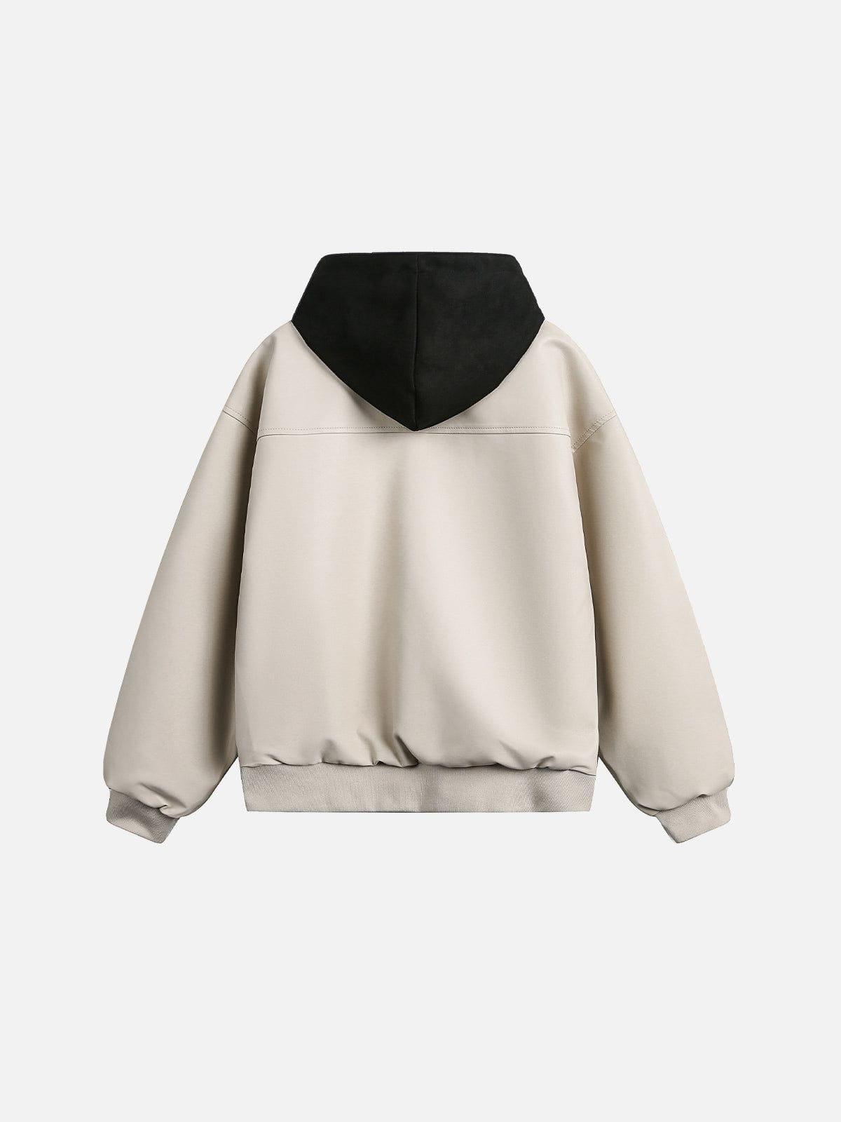 Aelfric Eden Two Layer Boxy Faux Leather Jacket Product Image