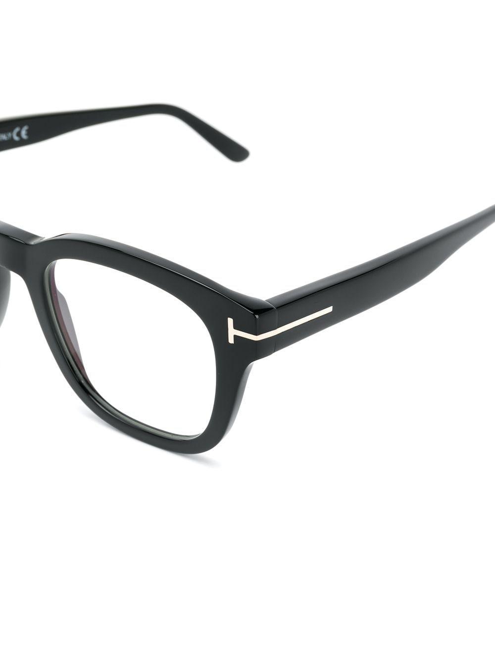 Blue Block Soft Square Glasses In Black Product Image