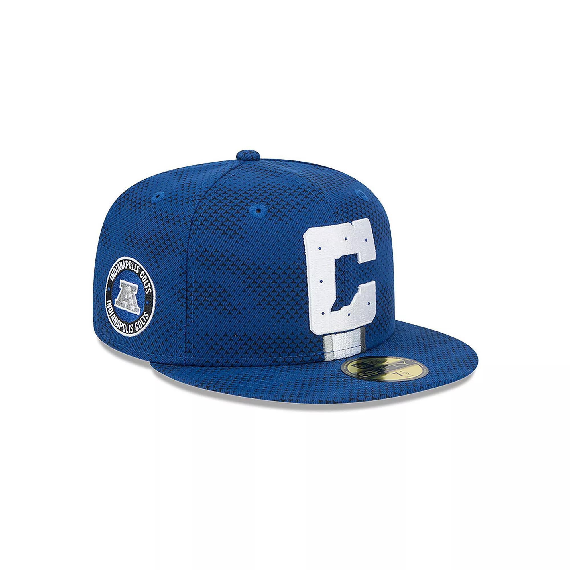 Men's New Era  Royal Indianapolis Colts 2024 Sideline 59FIFTY Fitted Hat, Size: 7 1/4, Blue Product Image