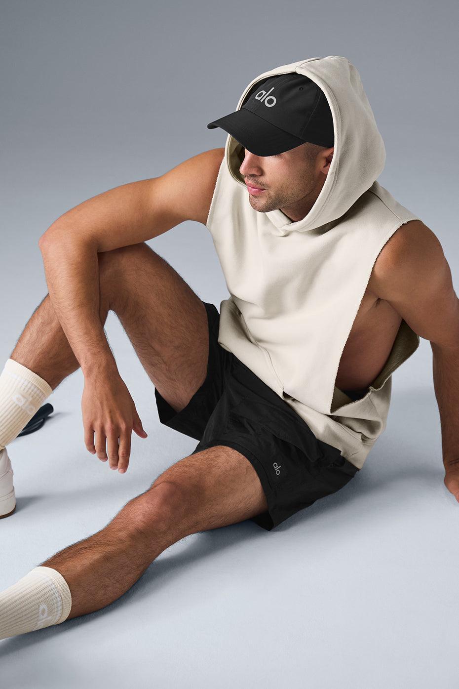 Renown Sleeveless Hoodie - Bone Male Product Image