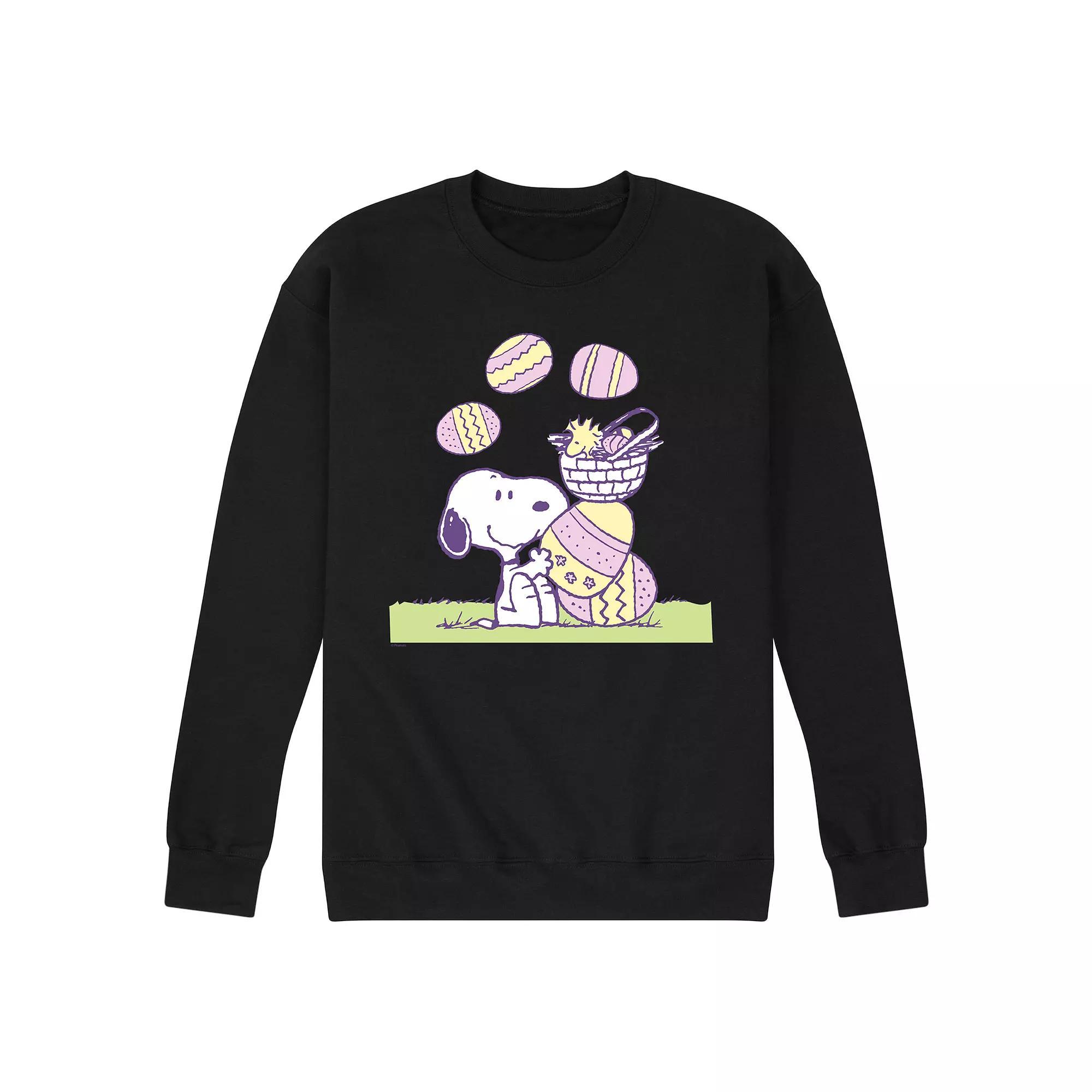 Men's Peanuts Easter Comic Fleece Sweatshirt,  Product Image