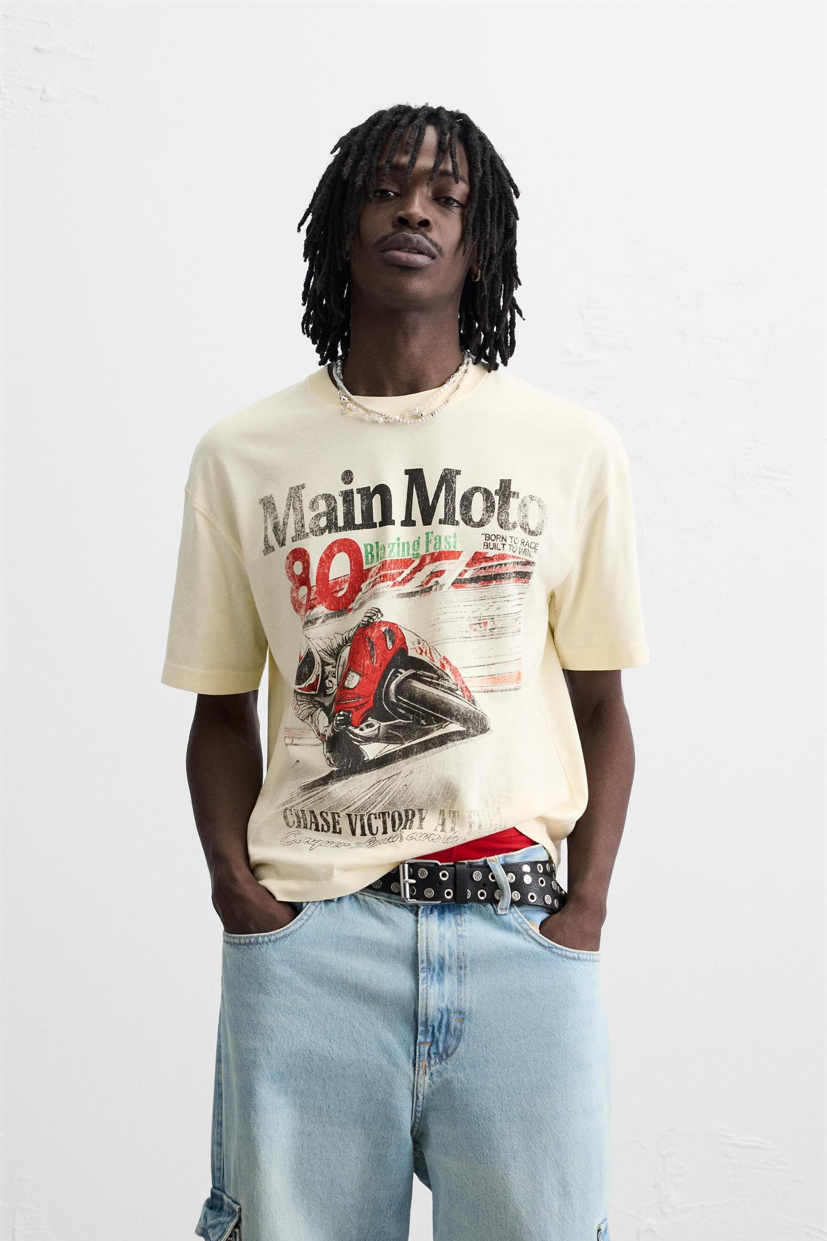 WASHED PRINTED T-SHIRT Product Image