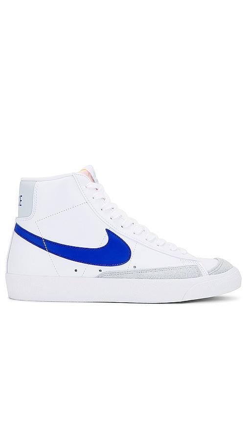 Blazer Mid '77 Vintage Bq6806-124 Mens White Game Royal Leather Shoes Foh22 Product Image