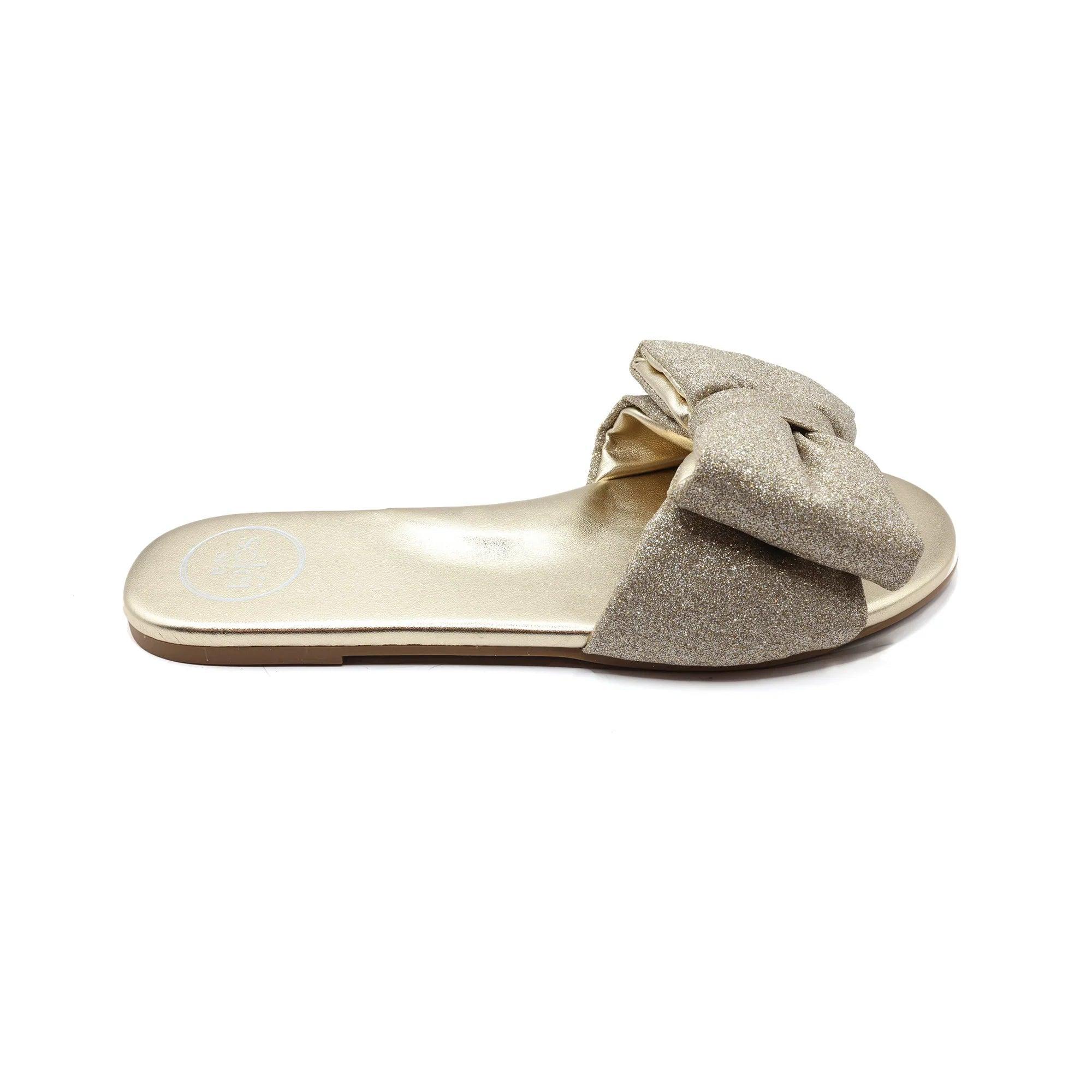Solei Sea Rafie Bow Slide Sandal Product Image
