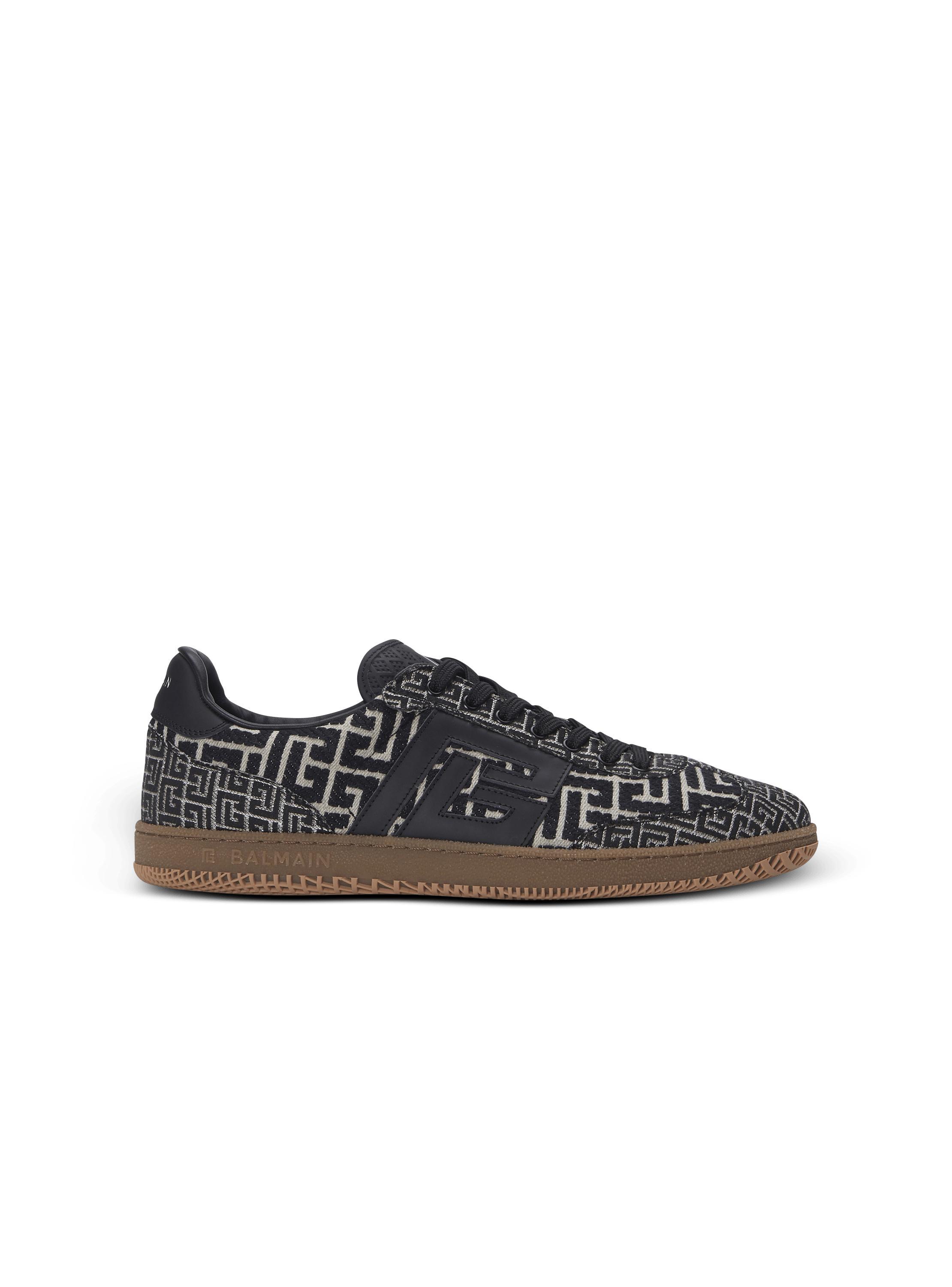 Balmain Swan trainers in PB Labyrinth jacquard Product Image