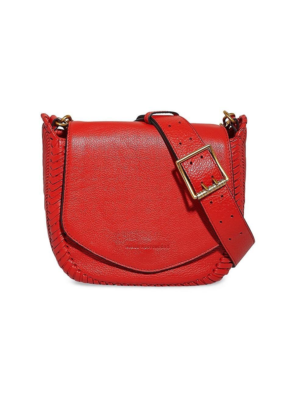 Womens All For Love Leather Saddle Crossbody Bag Product Image