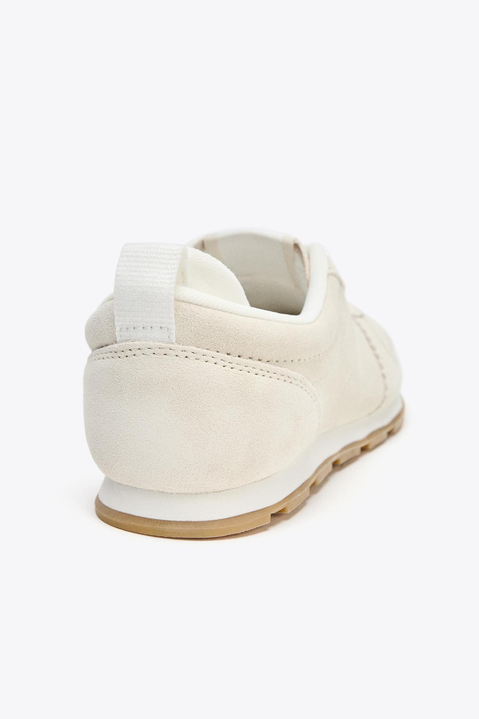 SPLIT LEATHER RUNNING SNEAKERS Product Image