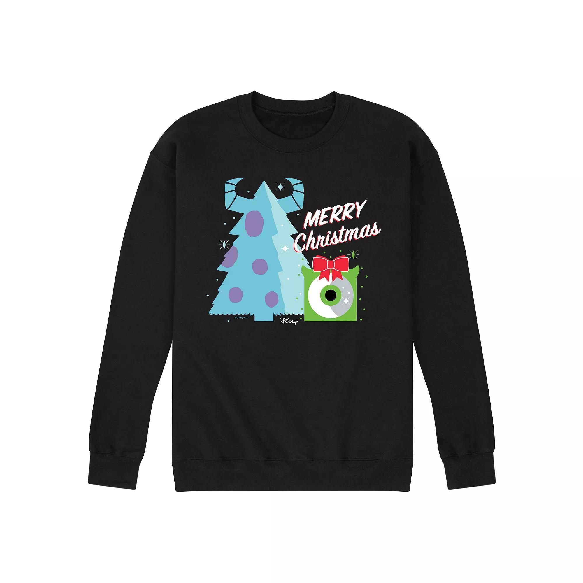 Disney's Monster Inc. Men's Merry Christmas, Size: XXL, Blue Product Image