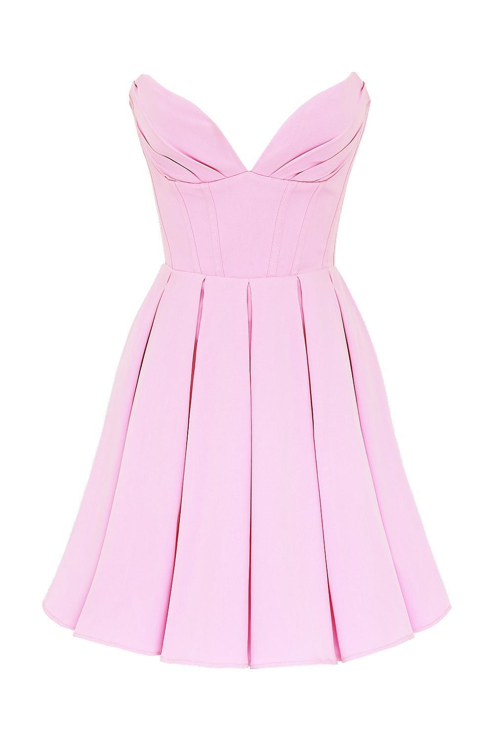 Mar  cotton candy twill strapless mini dress Product Image