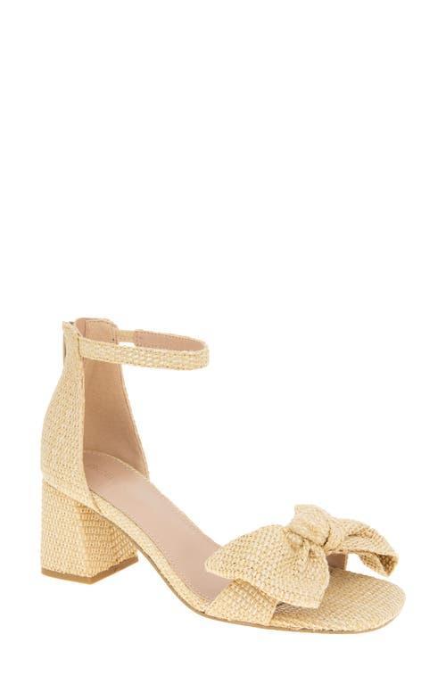 BCBGeneration Womens Dappel Raffia Block Heel Sandals Product Image